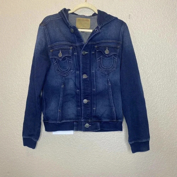 Women’s TRUE RELIGION Denim Jacket Blue Size Small -FINAL price - Picture 1 of 11